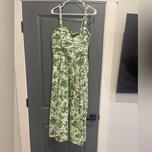 Abercrombie Green Floral Dress, Size L